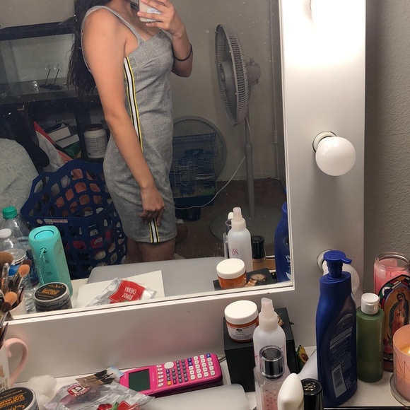 Striped-Trim Glen Plaid Mini dress - Picture 4 of 4